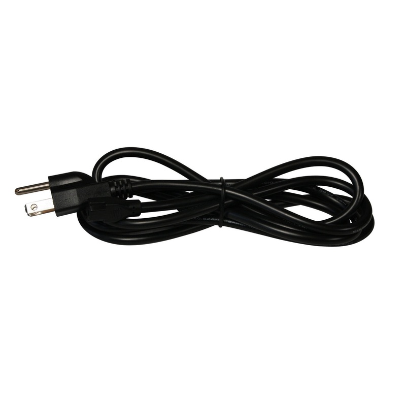 American Lighting ALC-PC6-BK 6 Foot Grounded Power Cord