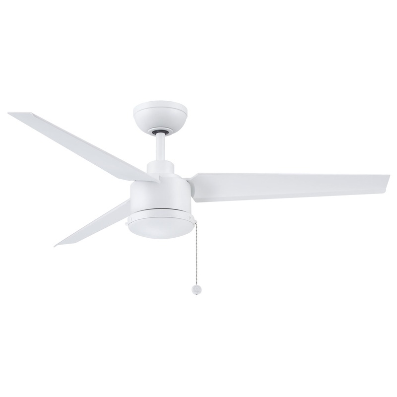 Fanimation FPD7617MWW PC/DC NL 52" Ceiling Fan Matte White