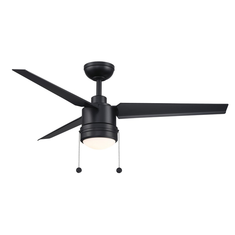 Fanimation FPD7619BLW PC/DC L 52" Ceiling Fan Black