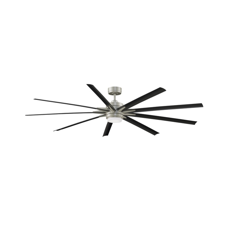 Fanimation FPD8159BNWBL Odyn 84 84" Ceiling Fan Brushed Nickel