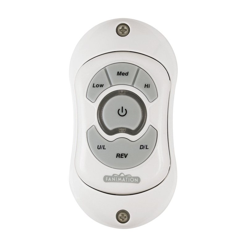 Fanimation TR22WH Controls Hand Held Remote Reversing - Fan Speed/Up Down Light White
