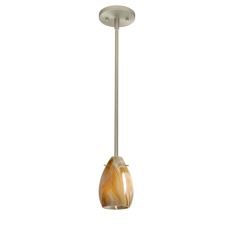 Besa 1TT-1713HN-SN Pera One Light Pendant Satin Nickel (Discontinued)