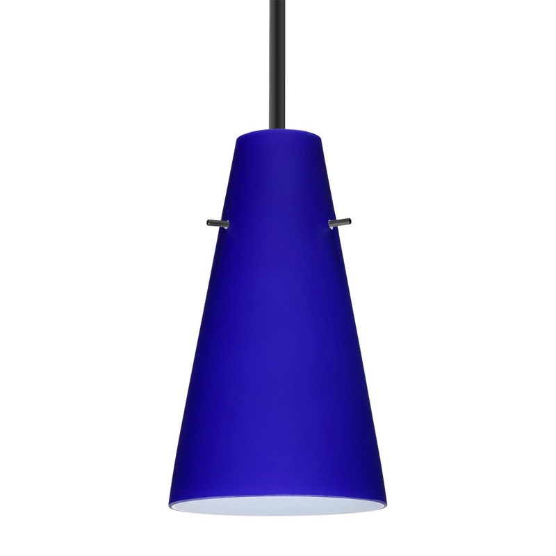 Besa 1TT-4124CM-LED-BK Besa Cierro Stem Pendant LED Pendant Black