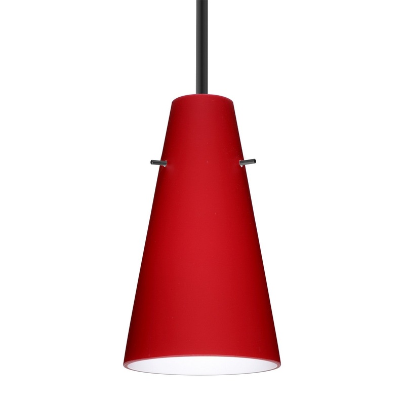 Besa 1TT-4124RM-BK Besa Cierro Stem Pendant One Light Pendant Black