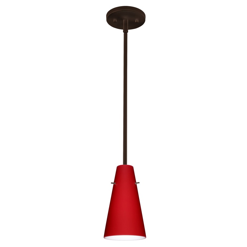Besa 1TT-4124RM-LED-BR Cierro One Light Pendant Bronze