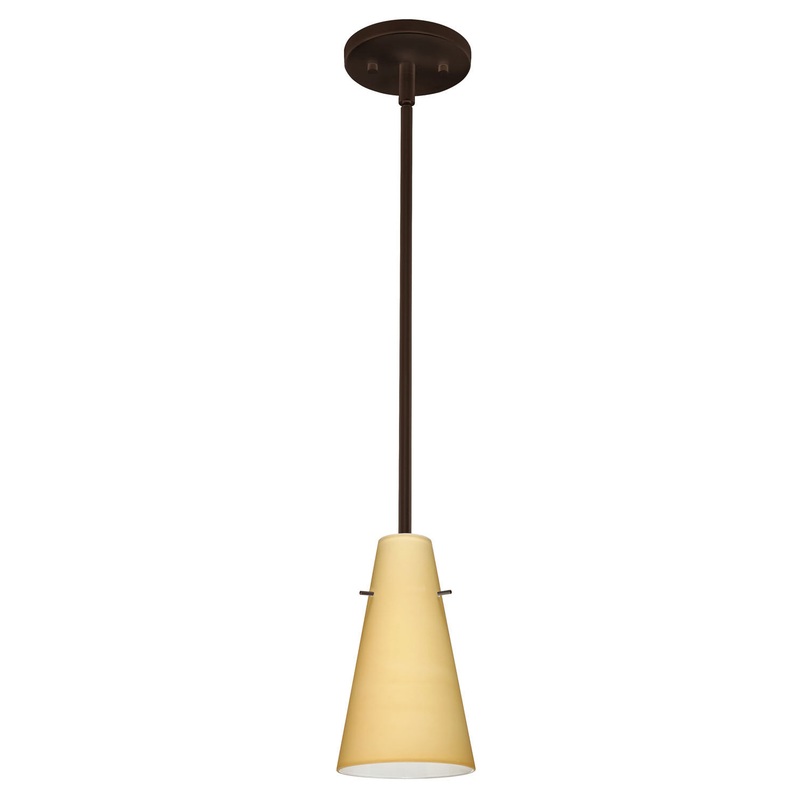Besa 1TT-4124VM-BR Cierro One Light Pendant Bronze