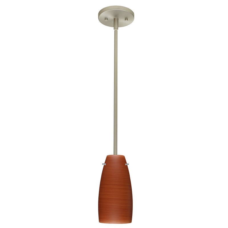 Besa 1TT-1512CH-LED-SN Tao One Light Pendant Satin Nickel