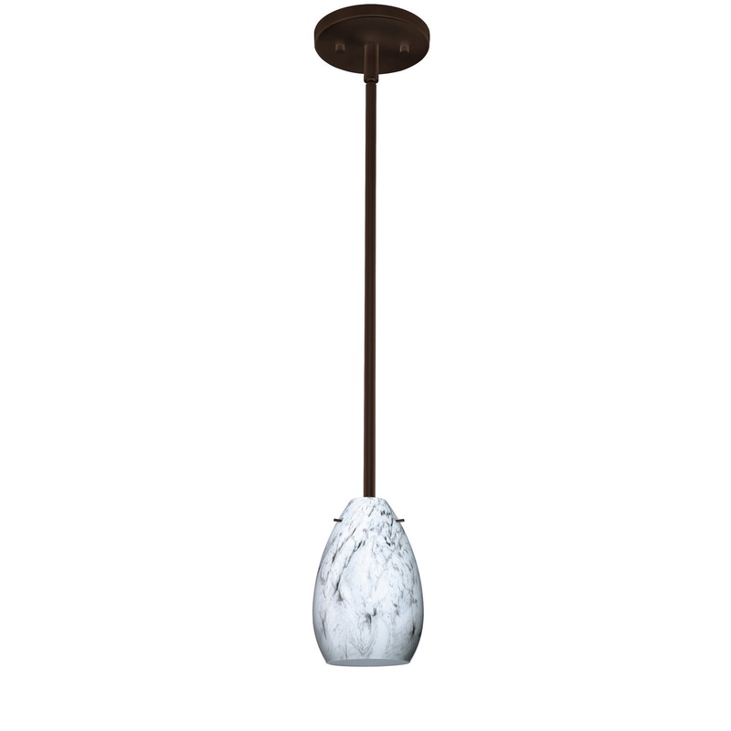 Besa 1TT-1713MG-HAL-BR Pera One Light Pendant Bronze (Discontinued)