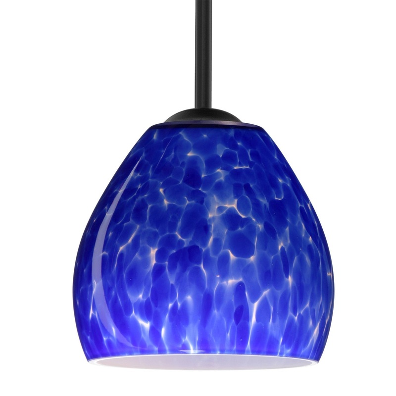 Besa 1TT-412286-MED-BK Besa Bolla Stem Pendant One Light Pendant Black
