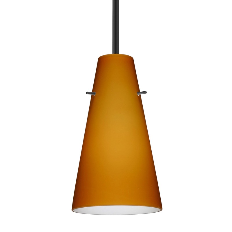 Besa 1TT-412480-LED-BK Besa Cierro Stem Pendant LED Pendant Black