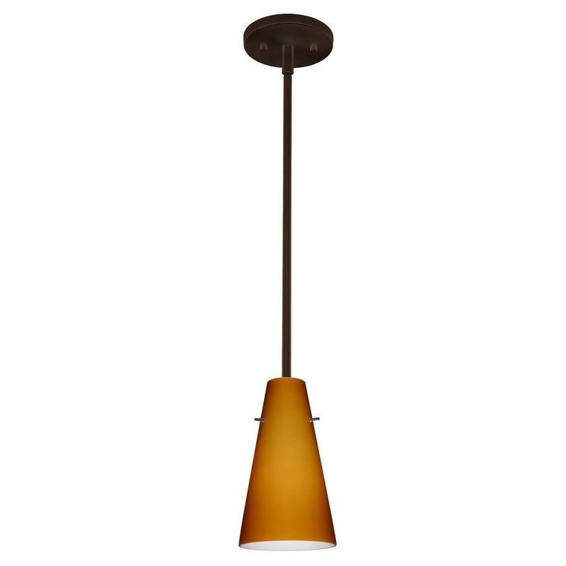 Besa 1TT-412480-LED-BR Cierro One Light Pendant Bronze