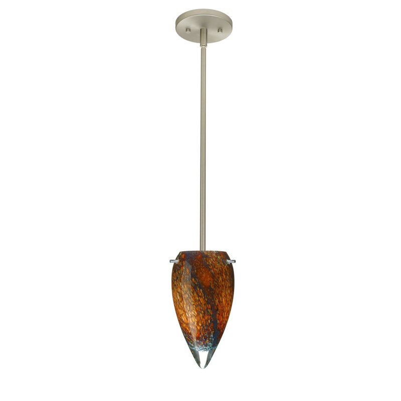 Besa 1TT-4125CE-SN Juli One Light Pendant Satin Nickel (Discontinued)