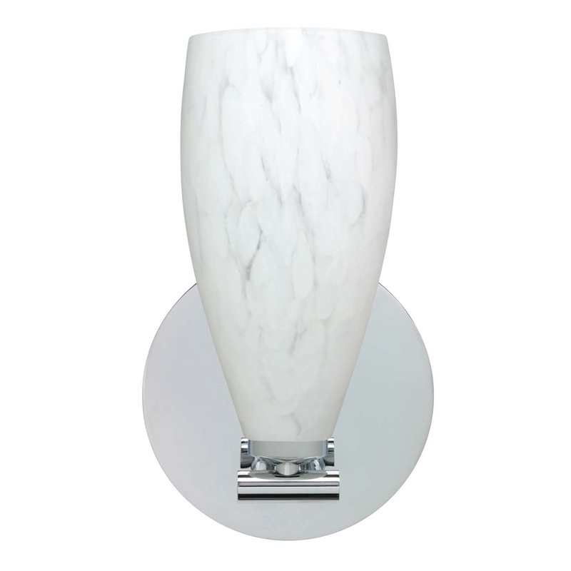 Besa 1SX-719819-PN Karli One Light Wall Sconce Polished Nickel (Discontinued)