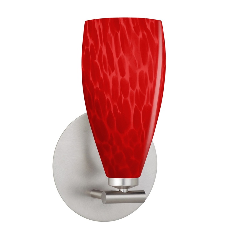 Besa 1SX-7198RC-SN Besa Karli Wall Sconce One Light Wall Sconce Satin Nickel