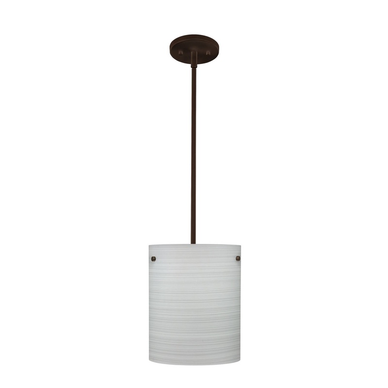 Besa 1TT-4006KR-BR Tamburo One Light Pendant Bronze
