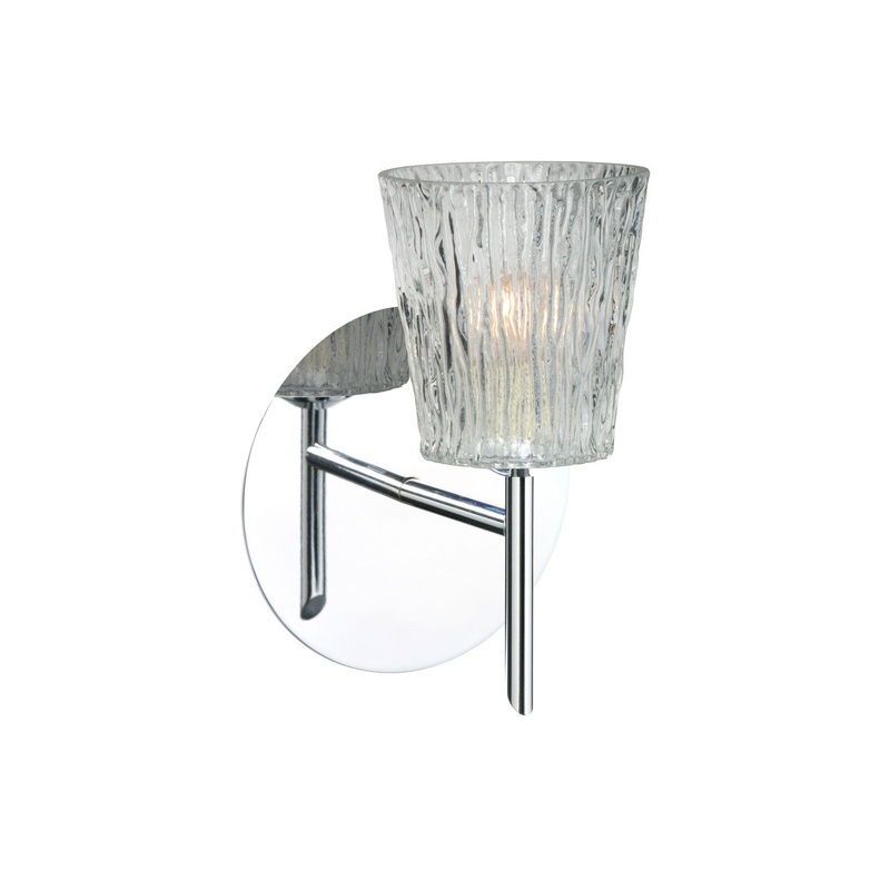 Besa 1SW-512500-CR Nico One Light Wall Sconce Chrome