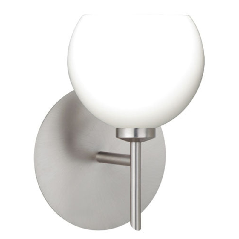 Besa 1SW-565807-SN Palla One Light Wall Sconce Satin Nickel