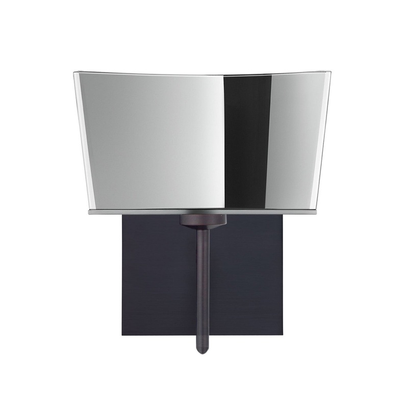 Besa 1SW-6773MR-BR-SQ Groove One Light Wall Sconce Bronze (Discontinued)