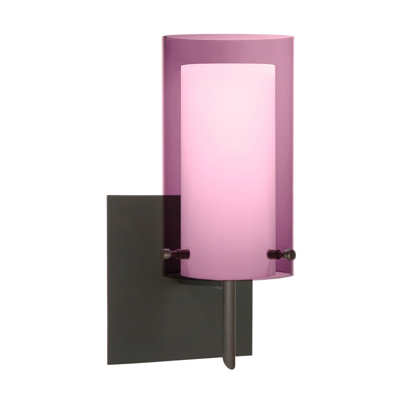 Besa 1SW-A44007-BR-SQ Pahu One Light Wall Sconce Bronze