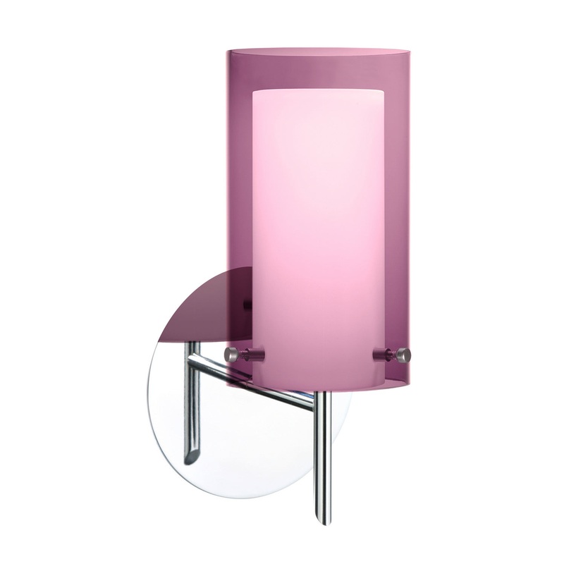 Besa 1SW-A44007-CR Pahu One Light Wall Sconce Chrome