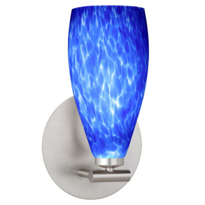 Besa 1SX-719886-SN Karli One Light Wall Sconce Satin Nickel (Discontinued)
