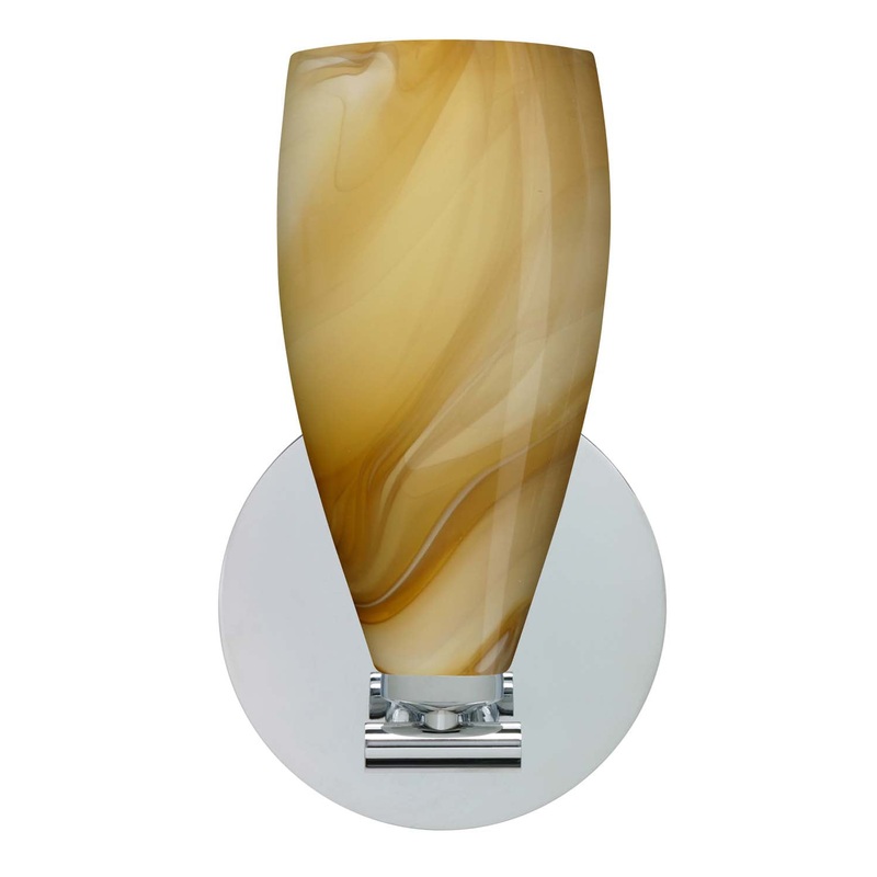Besa 1SX-7198HN-PN Karli One Light Wall Sconce Polished Nickel (Discontinued)