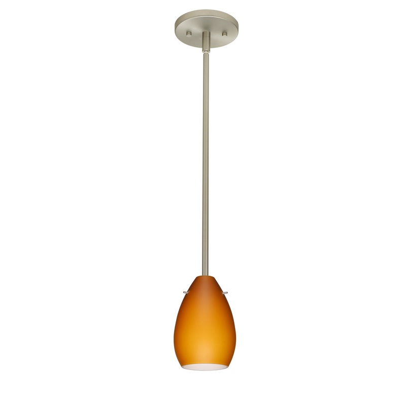 Besa 1TT-171380-HAL-SN Pera One Light Pendant Satin Nickel (Discontinued)