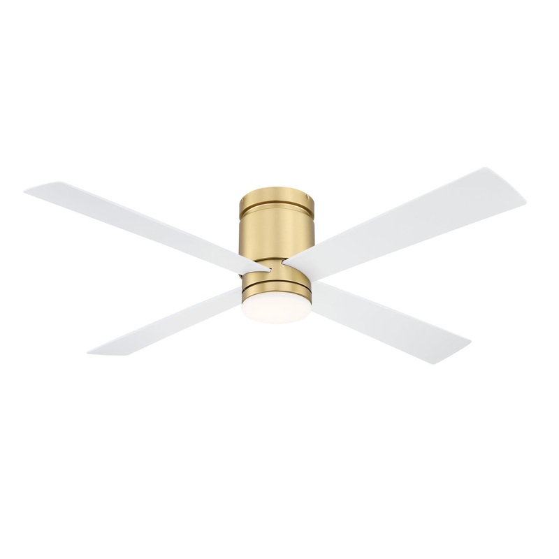 Fanimation FPS8553BS Kwartet 52" Ceiling Fan Brushed Satin Brass