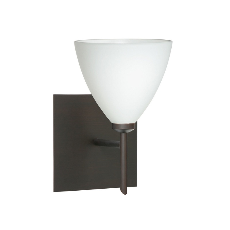 Besa 1SW-177907-BR-SQ Mia One Light Wall Sconce Bronze