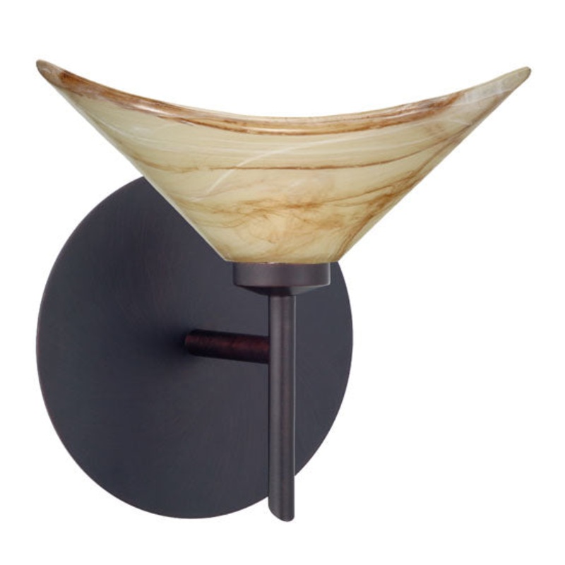 Besa 1SW-191383-BR Hoppi One Light Wall Sconce Bronze