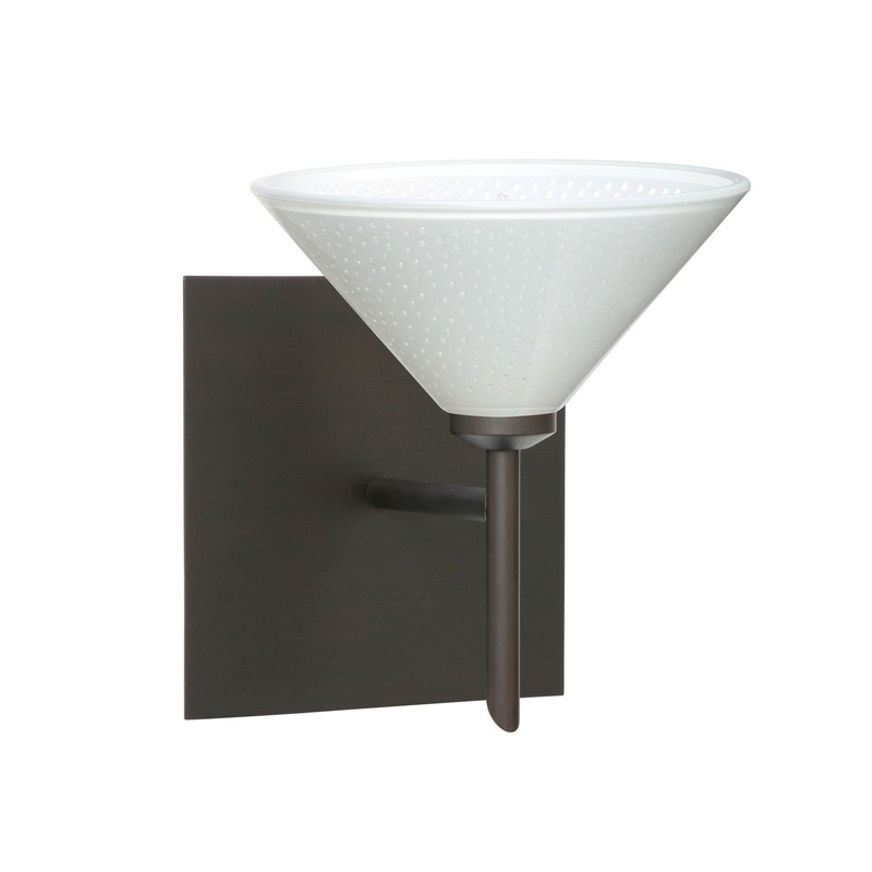 Besa 1SW-282453-BR-SQ Kona One Light Wall Sconce Bronze