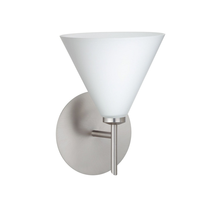 Besa 1SW-512107-SN Kani One Light Wall Sconce Satin Nickel (Discontinued)