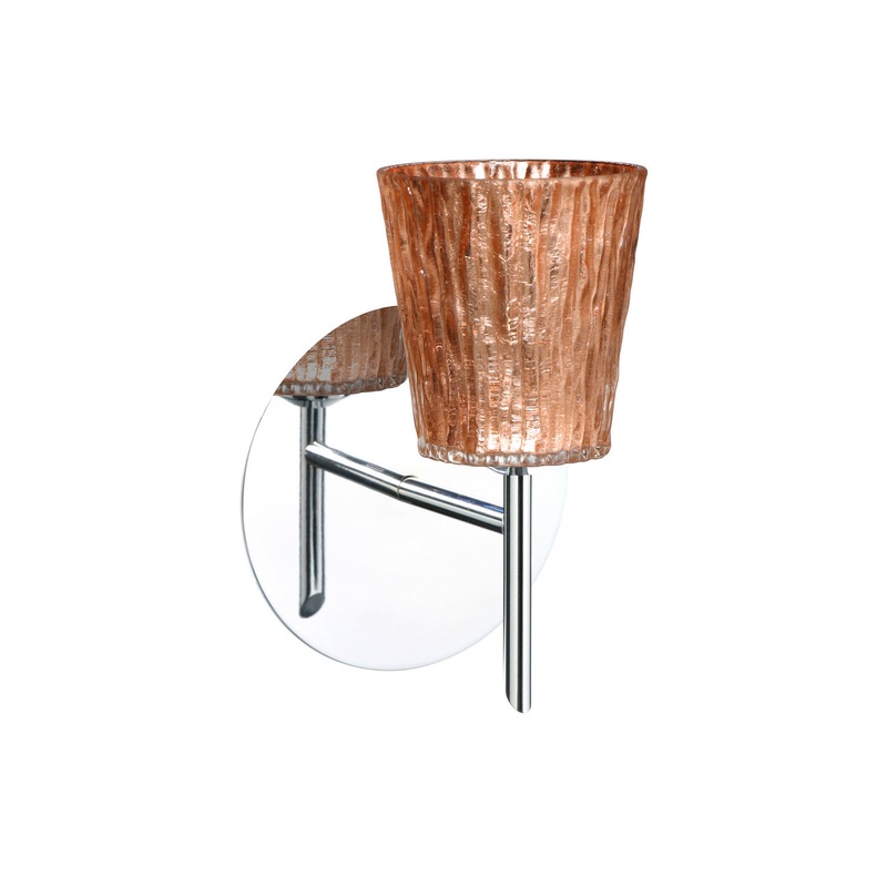 Besa 1SW-5125CF-CR Nico One Light Wall Sconce Chrome