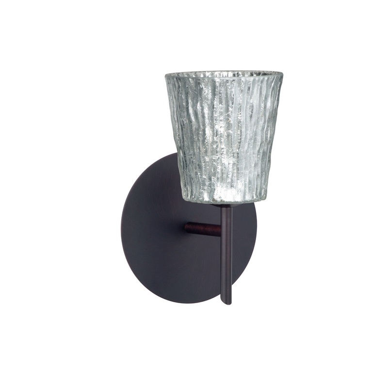 Besa 1SW-5125SF-BR Nico One Light Wall Sconce Bronze