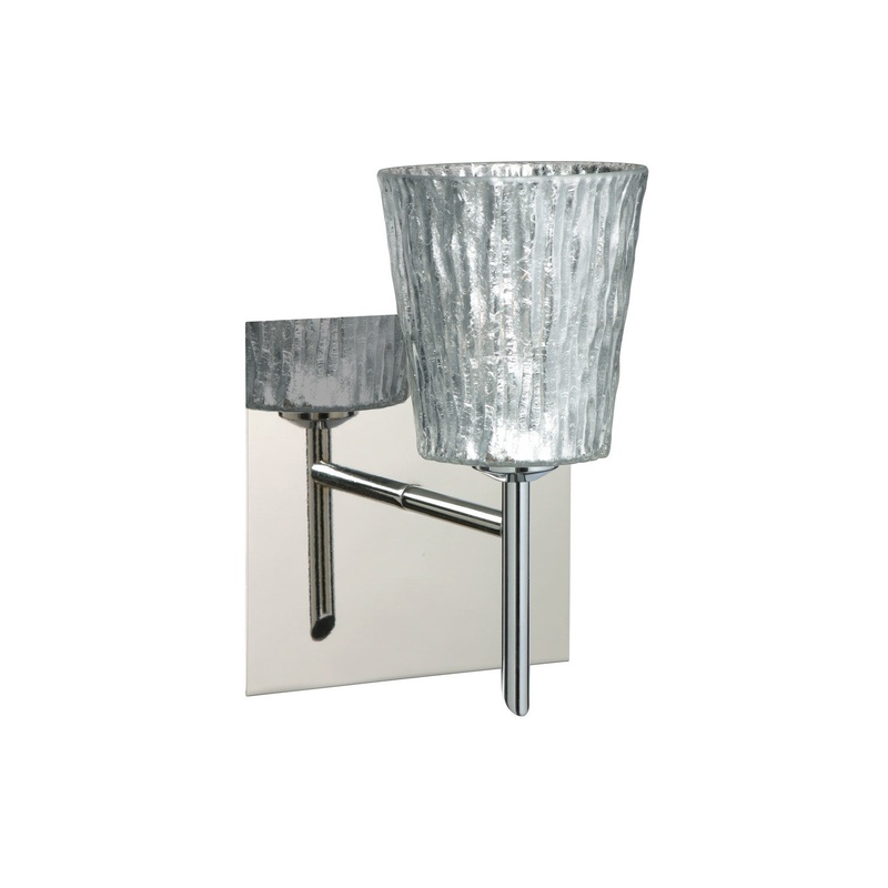 Besa 1SW-5125SF-CR-SQ Nico One Light Wall Sconce Chrome