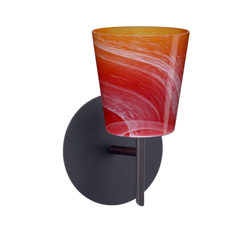 Besa 1SW-5131SL-BR Canto One Light Wall Sconce Bronze (Discontinued)