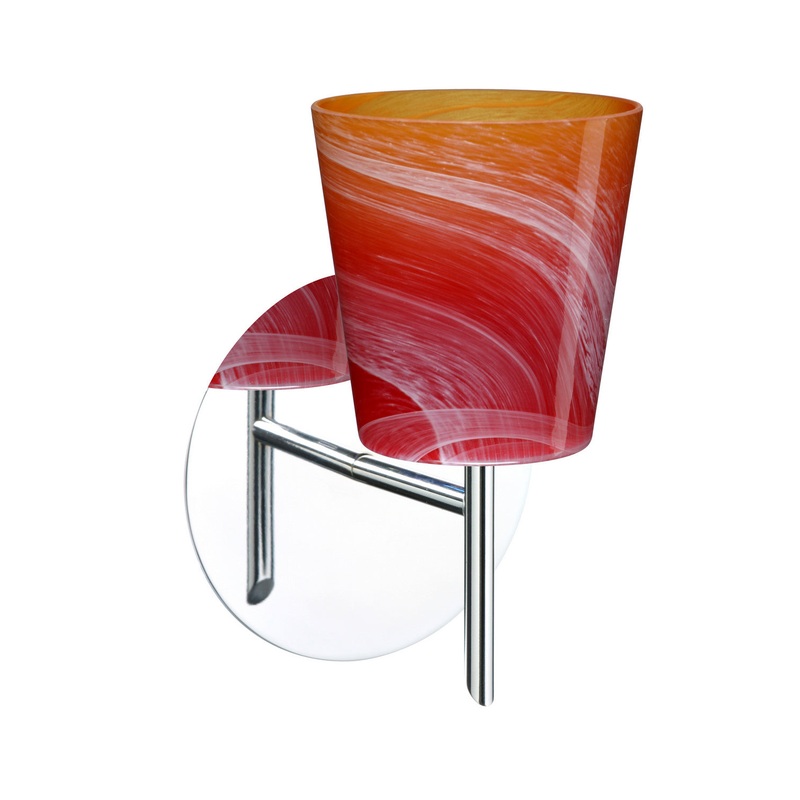 Besa 1SW-5131SL-CR Canto One Light Wall Sconce Chrome (Discontinued)