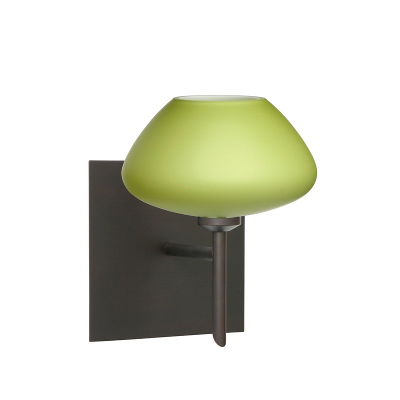Besa 1SW-541035-BR-SQ Peri One Light Wall Sconce Bronze