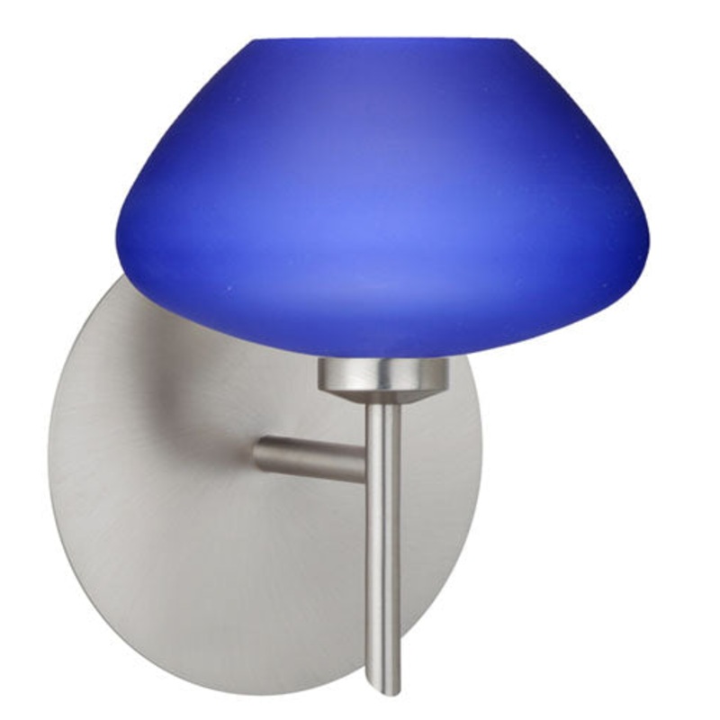 Besa 1SW-541087-SN Peri One Light Wall Sconce Satin Nickel