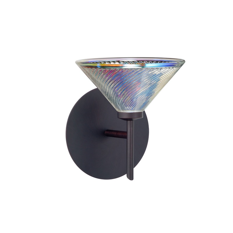 Besa 1SW-550493-BR Kona One Light Wall Sconce Bronze