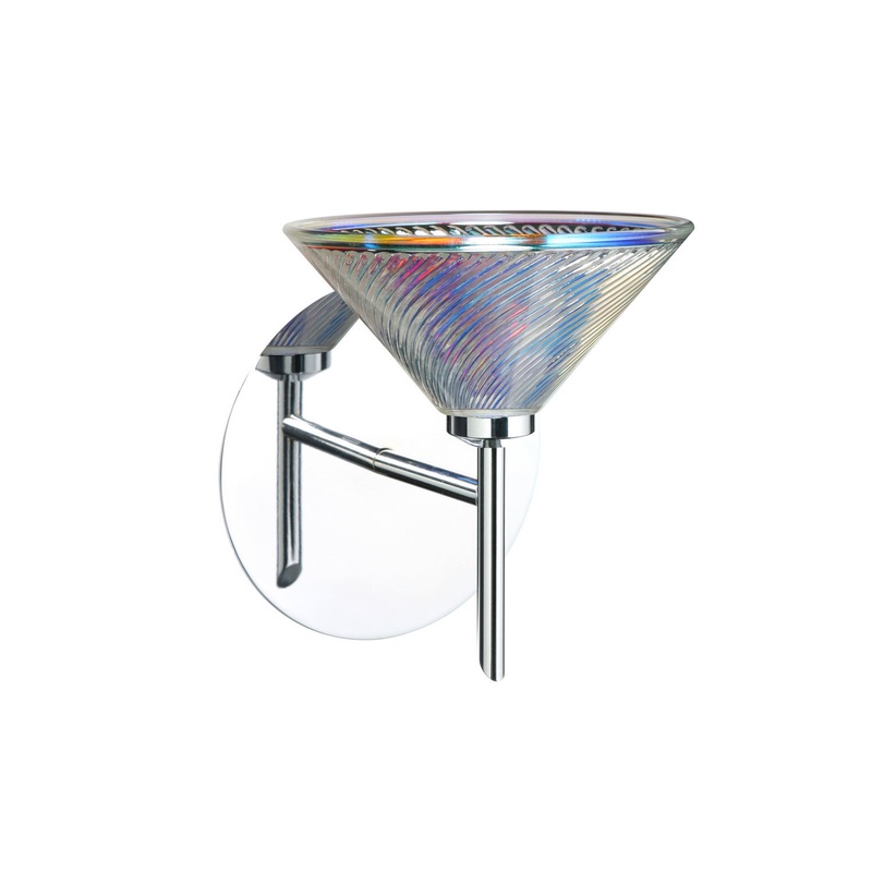 Besa 1SW-550493-CR Kona One Light Wall Sconce Chrome