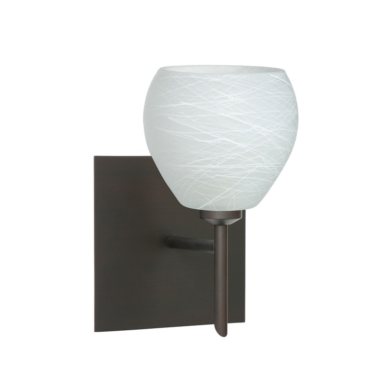 Besa 1SW-560560-BR-SQ Tay Tay One Light Wall Sconce Bronze