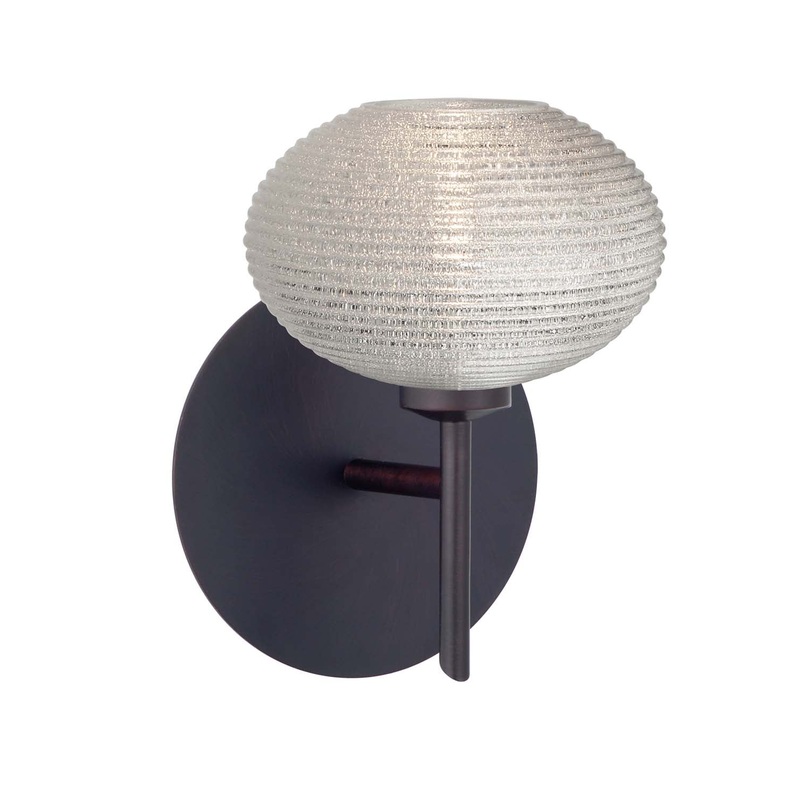 Besa 1SW-5612GL-BR Lasso One Light Wall Sconce Bronze