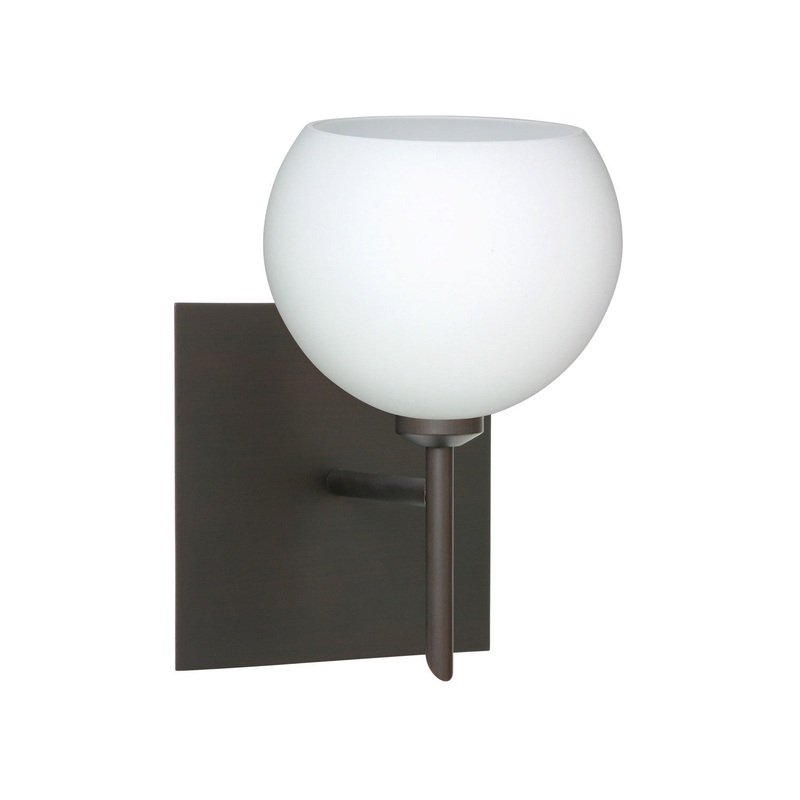 Besa 1SW-565807-BR-SQ Palla One Light Wall Sconce Bronze