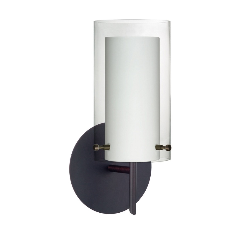 Besa 1SW-C44007-BR Pahu One Light Wall Sconce Bronze