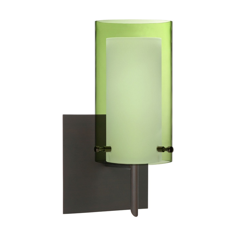 Besa 1SW-L44007-BR-SQ Pahu One Light Wall Sconce Bronze