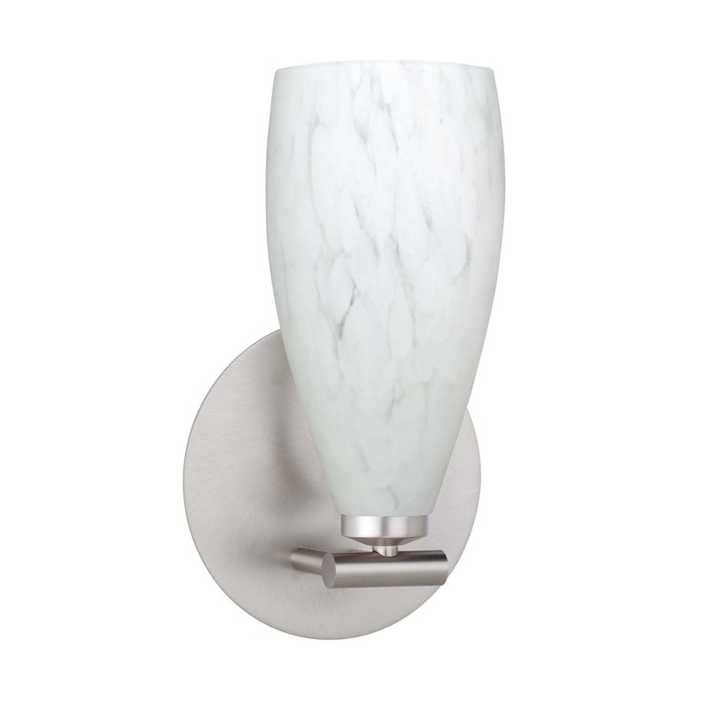 Besa 1SX-719819-SN Karli One Light Wall Sconce Satin Nickel (Discontinued)
