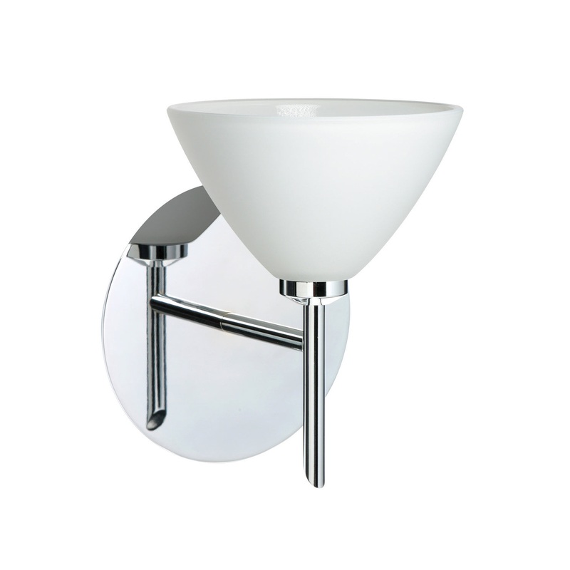 Besa 1SW-174307-CR Kona One Light Wall Sconce Chrome