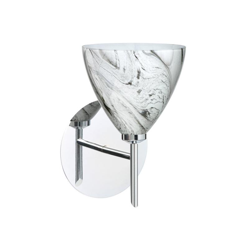 Besa 1SW-1779MG-CR Mia One Light Wall Sconce Chrome