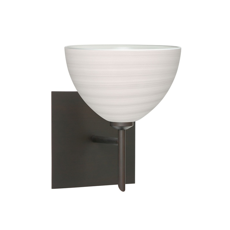 Besa 1SW-4679KR-BR-SQ Brella One Light Wall Sconce Bronze